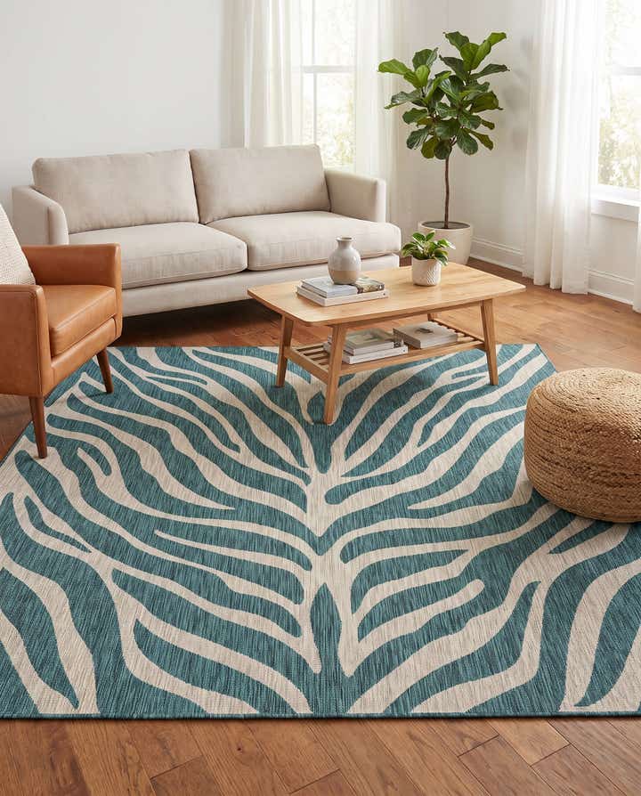 10' x 10' Easy-Clean Safari Indoor / Outdoor Square Rug