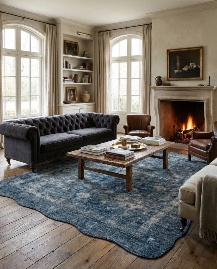 Detail image of 7' 10 x 10' 11 Hand Knotted Ultra Vintage Persian Wool Rug
