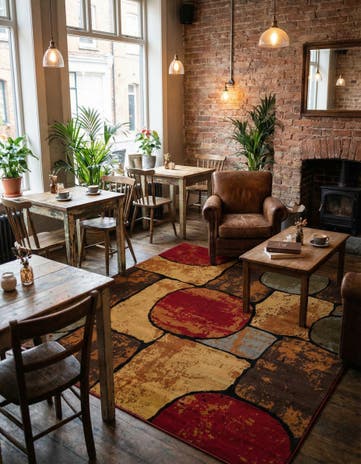 Cafe Square Rug