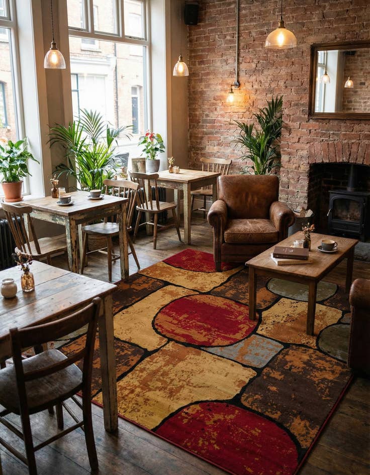 Detail image of  7' 10 x 7' 10 Cafe Square Rug