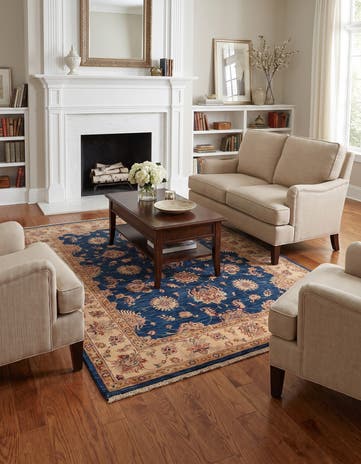 5' 1 x 6' 5 Hand Knotted Ziegler Rug
