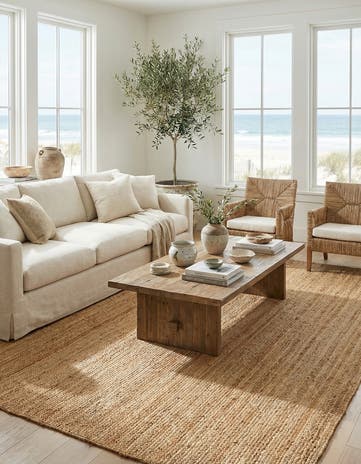 7' 10 x 10' Handmade Braided Jute Luxe Rug