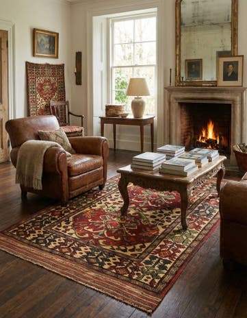 4' 1 x 6' 5 Hand Knotted Sumak Wool Rug