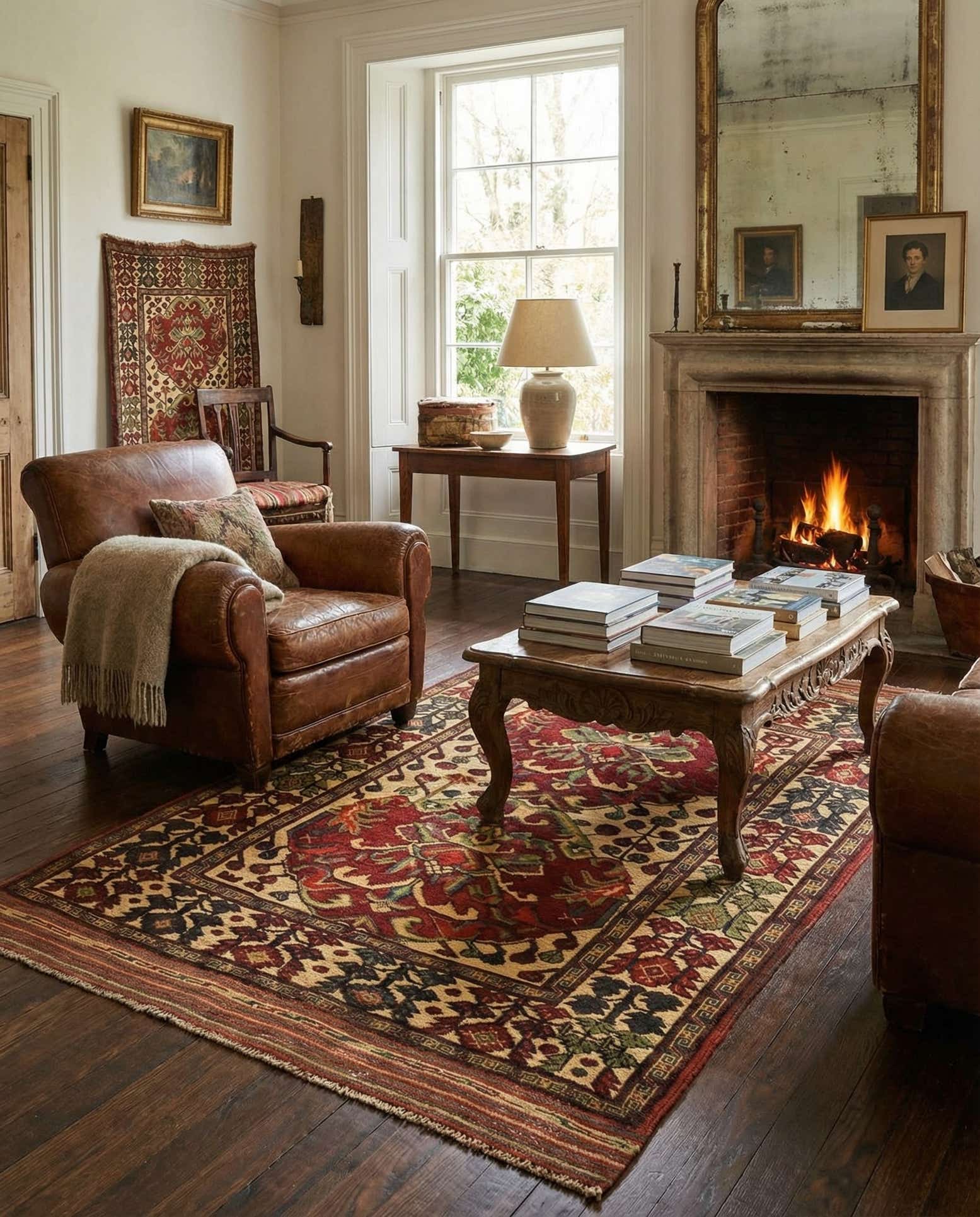 4' 1 x 6' 5 Hand Knotted Sumak Wool Rug
