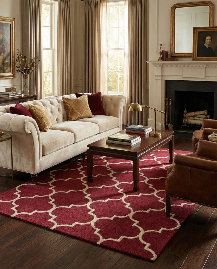 Detail image of 5' 1 x 8' Luna Wool Rug