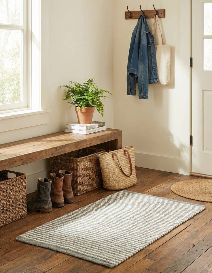 Detail image of 2' 1 x 3' 1  Hand Woven  Rug