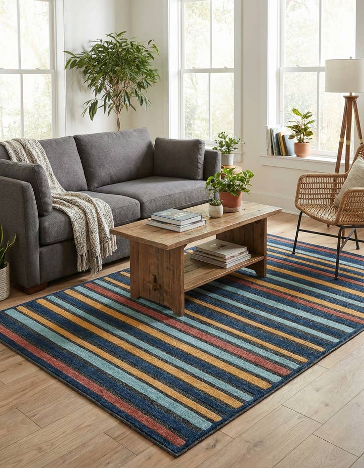 Detail image of 4' x 6'  Washable Belize Indoor / Outdoor Rug