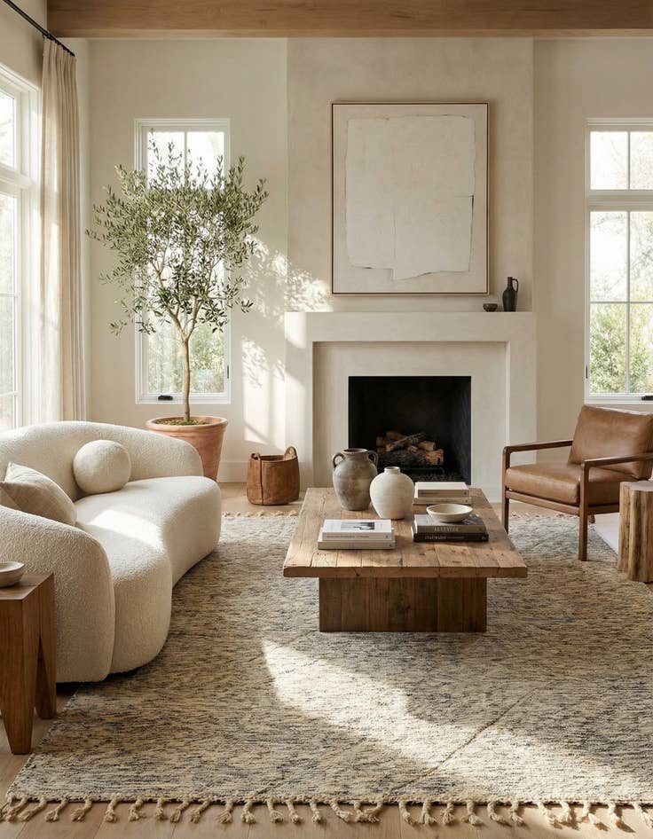 Detail image of 9' 5 x 12' 7  Hand Knotted Moroccan Wool Rug