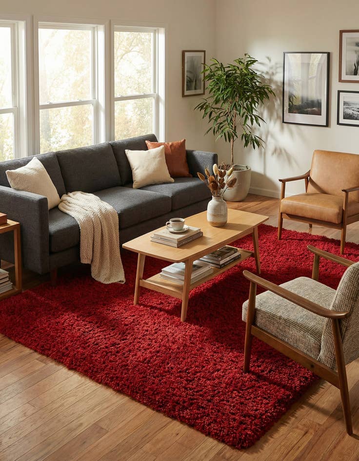 Detail image of 6' x 9' Infinity Shag Rug