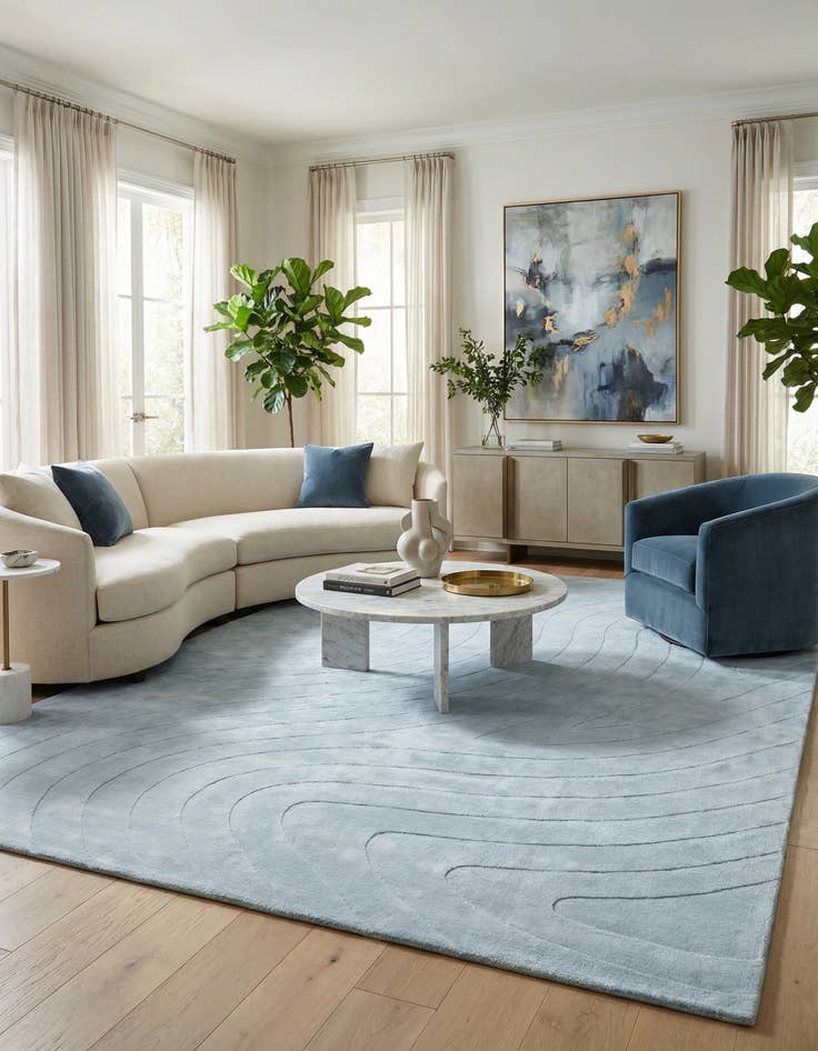 Detail image of  8' 2 x 11' 6  Hand Knotted Darya Wool Rug