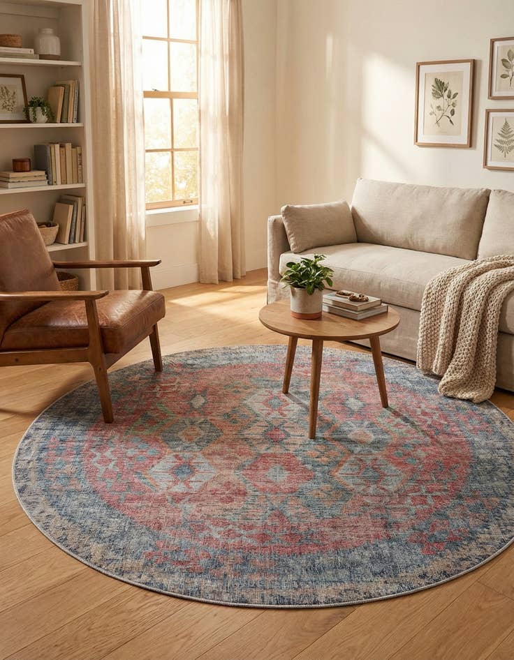 Detail image of 7' 10 x 7' 10  Washable Sisu Round Rug