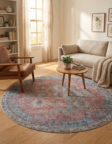 7' 10 x 7' 10 Washable Sisu Round Rug