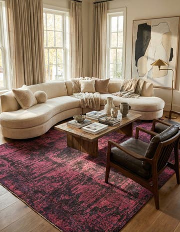 8' 9 x 12' Hand Knotted Ultra Vintage Persian Wool Rug