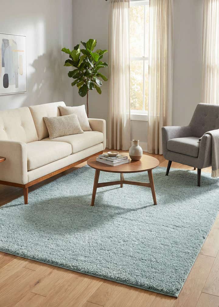 8' x 10' Soft Solid Shag Rug