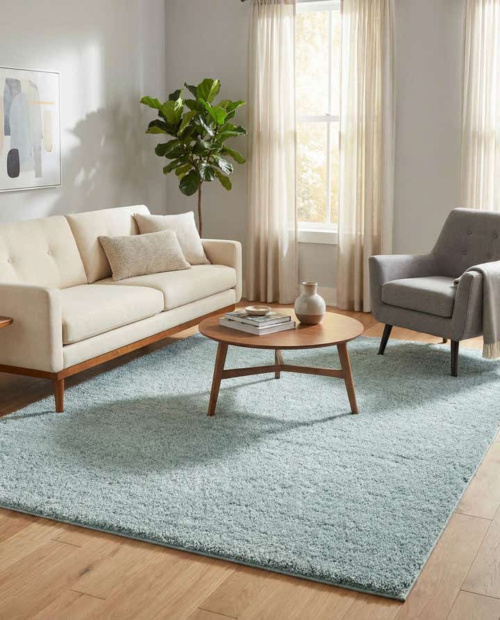 8' x 10' Soft Solid Shag Rug