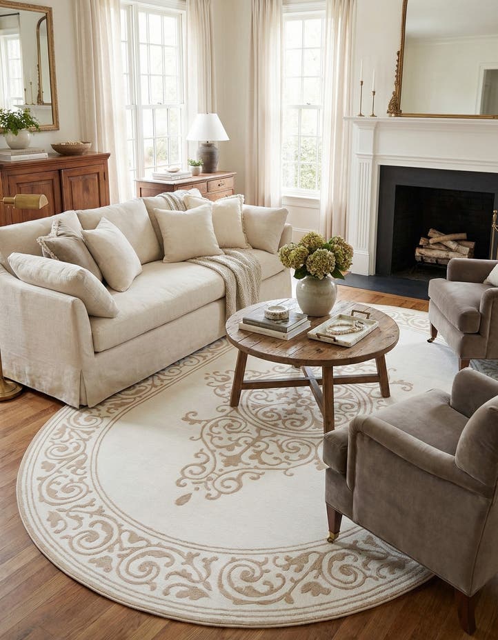 7' x 10' Hermitage Oval Rug