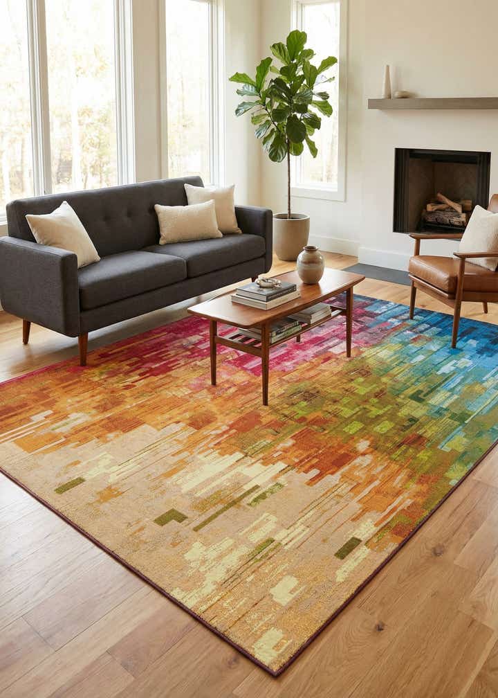 10' x 14' Easy-Clean Modern Indoor / Outdoor Rug
