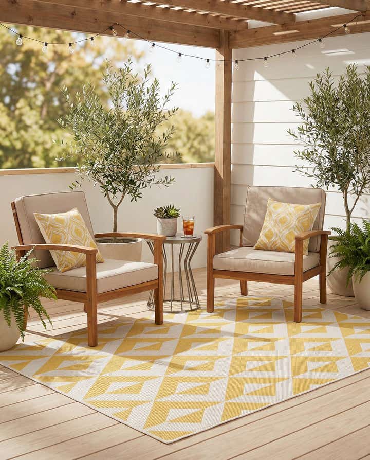 4' x 6' Easy-Clean Jill Zarin Napa Indoor / Outdoor Rug