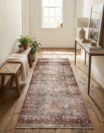 3' 4 x 7' Hand Knotted Ultra Vintage Persian Wool Runner Rug