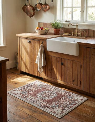 Dusty Rose Eco Traditional Rug