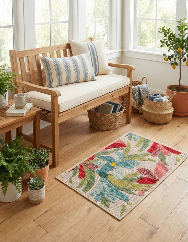 Detail image of 2' x 3' Easy-Clean Casablanca Indoor / Outdoor Rug