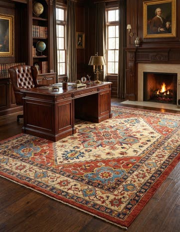 7' 3 x 9' 9 Sara Wool Rug