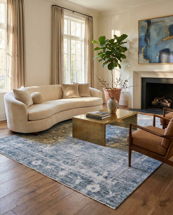 Detail image of 8' 10 x 12' 3 Hand Knotted Ultra Vintage Persian Wool Rug