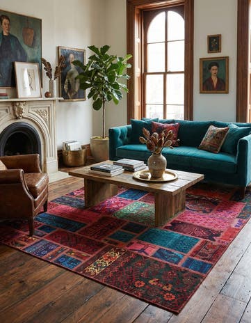 5' 8 x 7' 5 Hand Knotted Ultra Vintage Persian Wool Rug