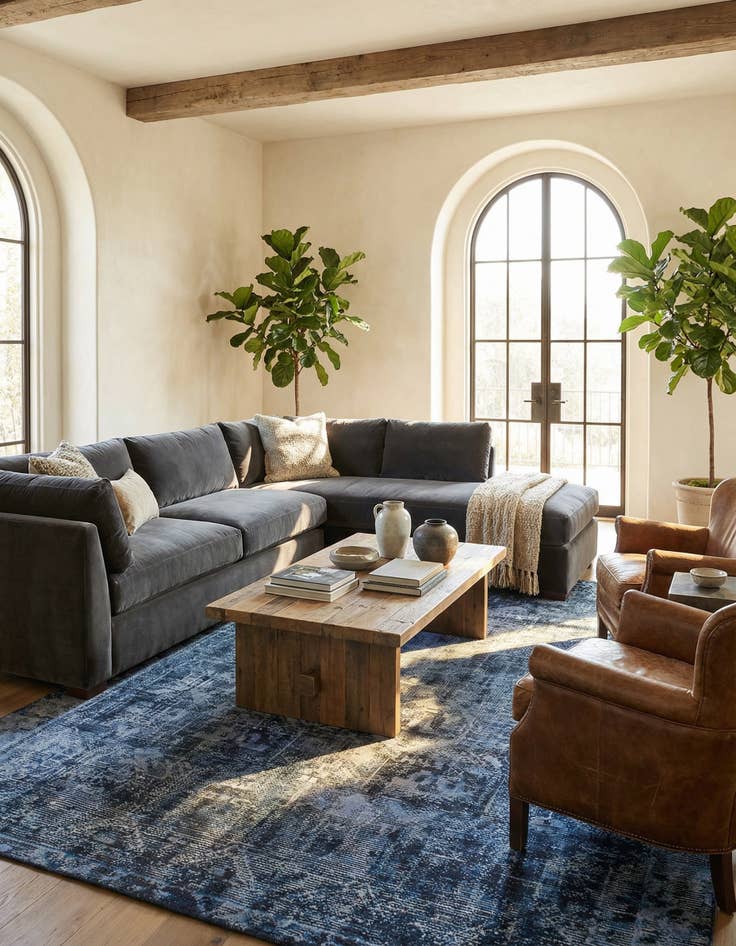 Detail image of 5' 5 x 8' 8  Hand Knotted Ultra Vintage Persian Wool Rug