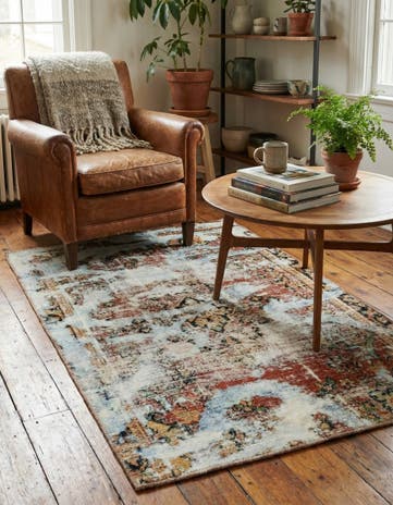3' 6 x 5' 4 Hand Knotted Ultra Vintage Persian Wool Rug