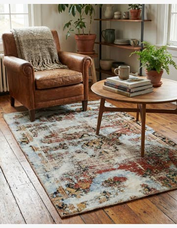 3' 6 x 5' 4 Hand Knotted Ultra Vintage Persian Wool Rug