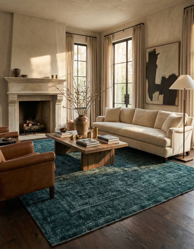 Detail image of 9' 3 x 12' 1  Hand Knotted Ultra Vintage Persian Wool Rug