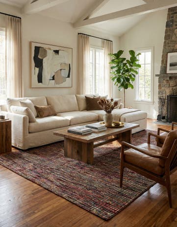 5' 7 x 8' 2 Hand Knotted Darya Wool Rug