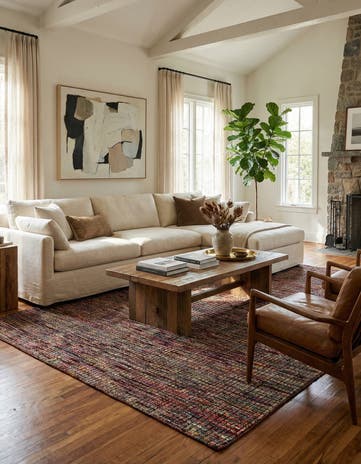 5' 7 x 8' 2 Hand Knotted Darya Wool Rug