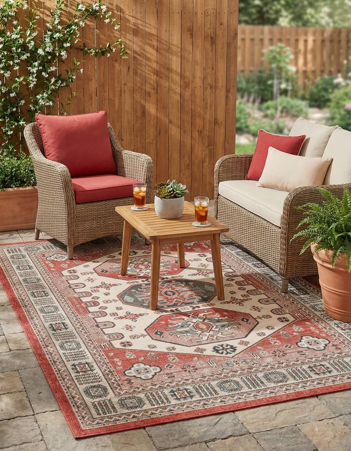 6' x 9' Easy-Clean Traditional Indoor / Ou...