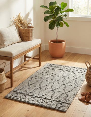 Gray Hand Woven Larsa Jute Rug