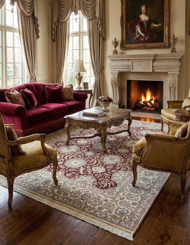 Detail image of 7' 9 x 10' 6 Nain Rug