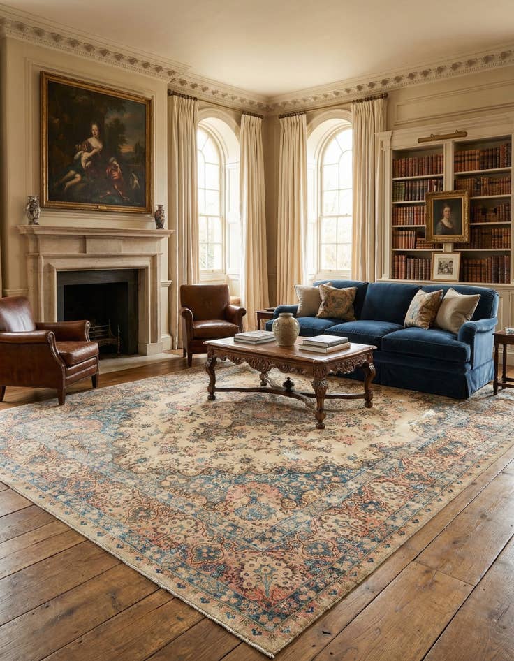 Detail image of 10' 4 x 13' 11 Vintage Wool Rug