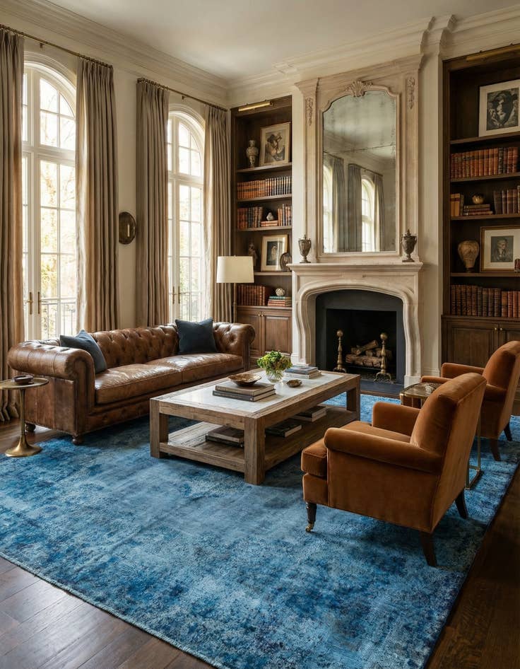 Detail image of 9' 9 x 12' 6 Vintage Royal Wool Rug