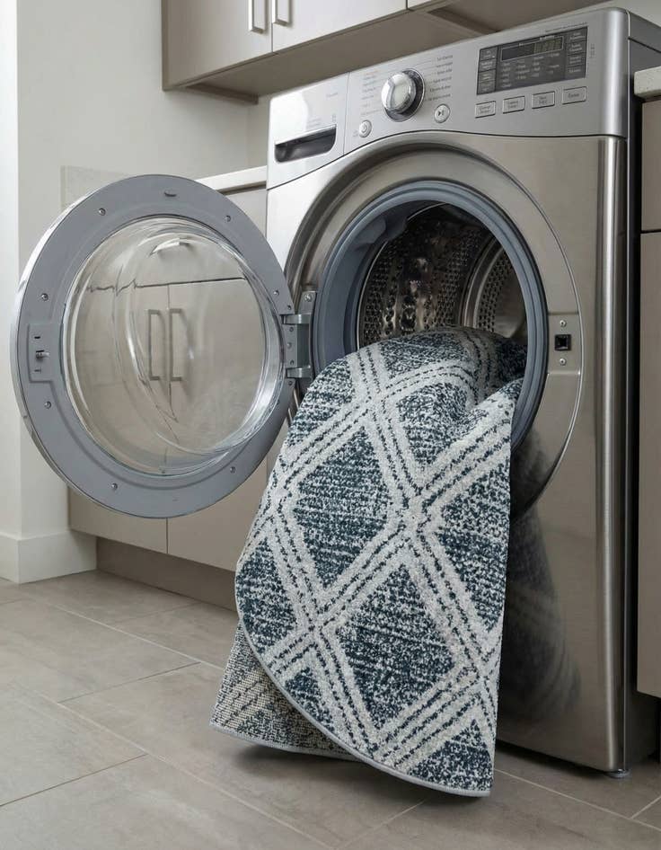 Detail image of  5' 3 x 5' 3 Kamala Washable Round Rug