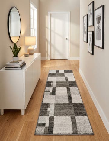 Gray Equinox Runner Rug