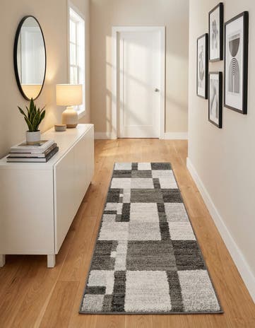 Gray Equinox Runner Rug