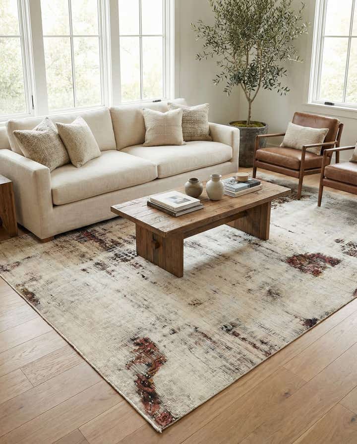 5' x 9' 3 Hand Knotted Ultra Vintage Persian Wool Rug