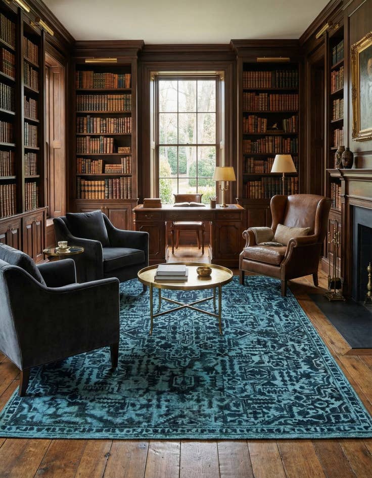 Detail image of 7' 9 x 10' 1 Vintage Royal Wool Rug