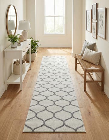 2' x 13' Lattice Frieze Runner Rug