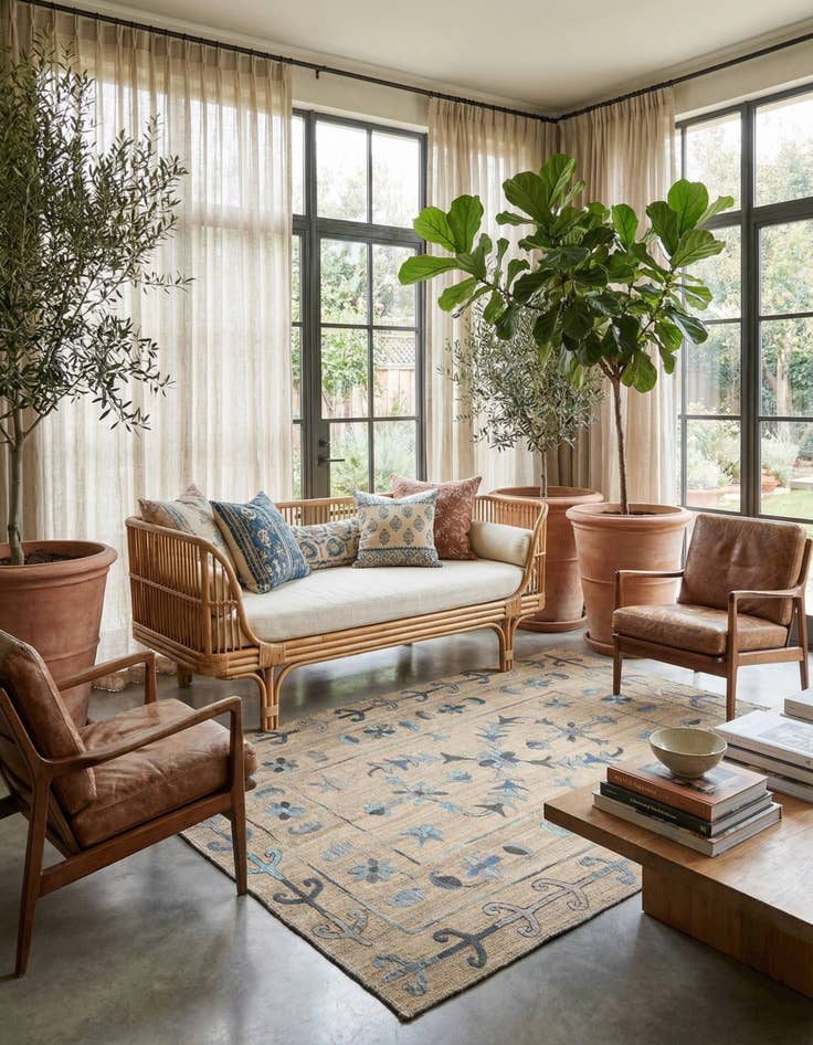 Detail image of 5' 11 x 7' 8 Hand Knotted Kilim Wool Rug