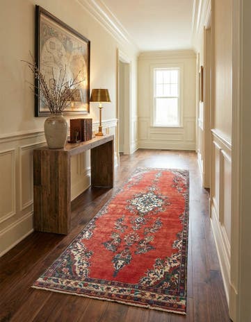 3' 4 x 9' 8 Hamedan Runner Rug