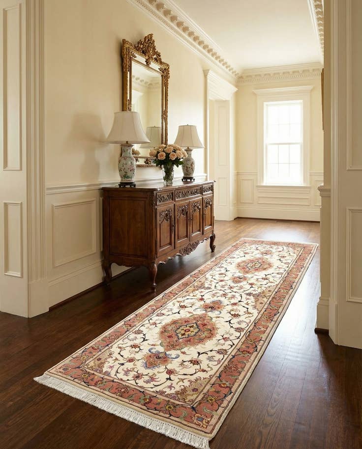 Detail image of 2' 6 x 7' 6 Tabriz Runner Rug