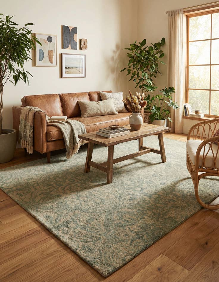 Detail image of 4' 10 x 7' 9 Agra Rug