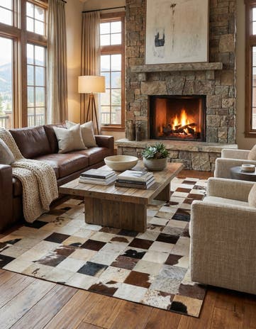 5' x 7' 9 Cowhide Rug